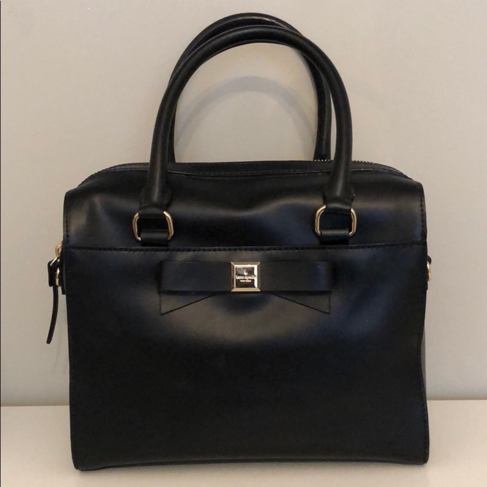 Kate Spade Medium Sized Black Purse with Bow